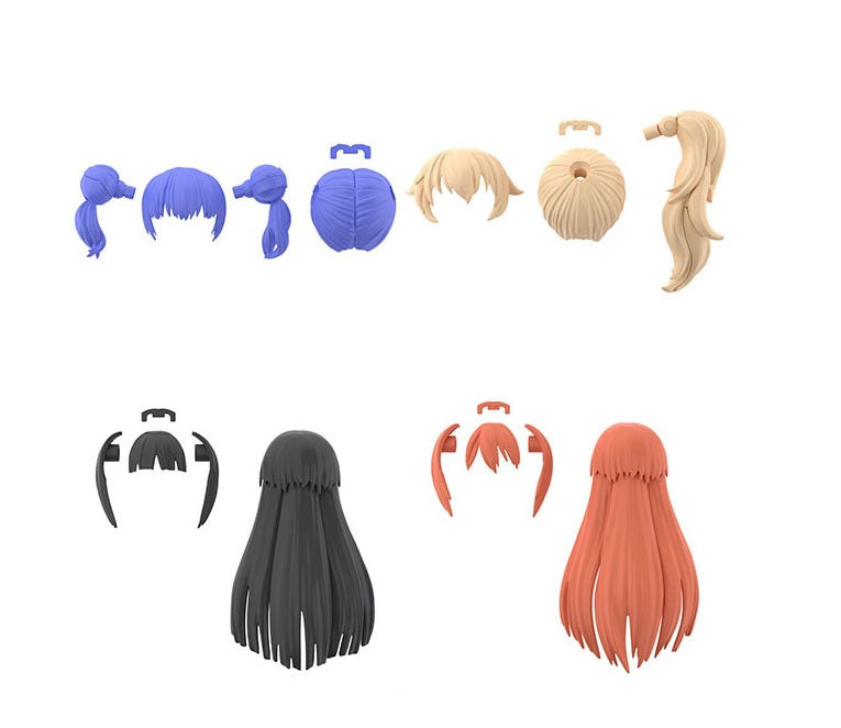 BANDAI Hobby 30MS OPTION HAIR STYLE PARTS Vol.3 All 4 TYPES