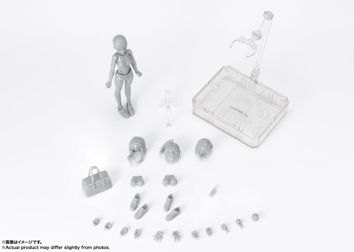 BANDAI Spirits BODY-CHAN -School Life- Edition DX SET (Gray Color Ver.), TAMASHII NATIONS S.H.Figuarts