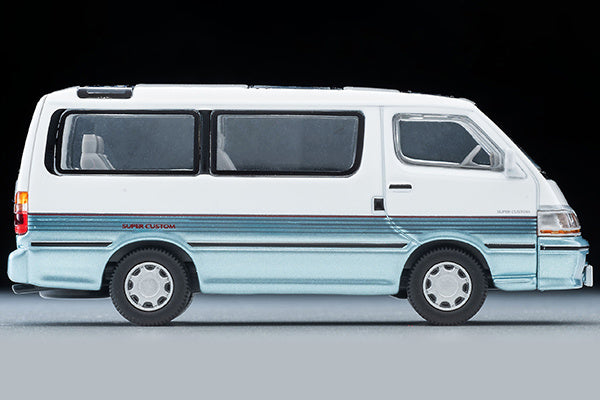 Tomica Limited Vintage NEO 1/64 LV-N208d HiAce Super Custom White and Sky Blue in 90s