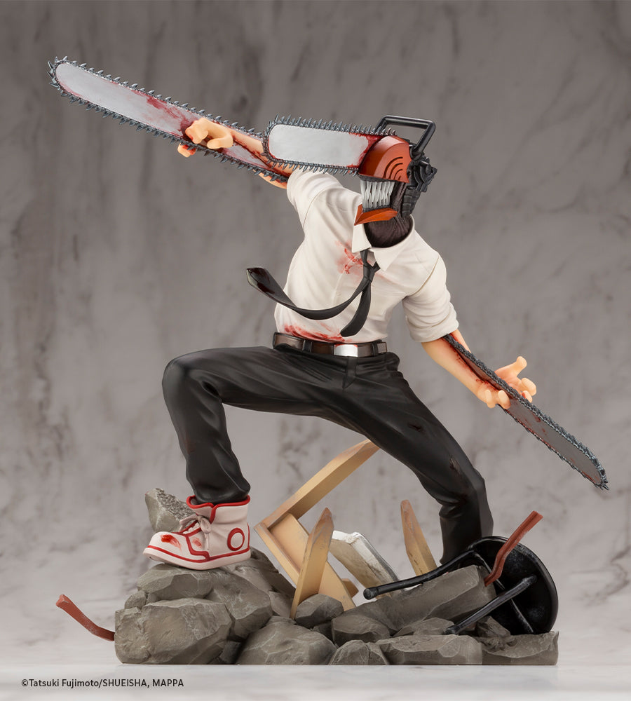 Kotobukiya 1/8 Chainsaw Man Series ARTFX J Chainsaw Man, Pre-Painted PVC Statue