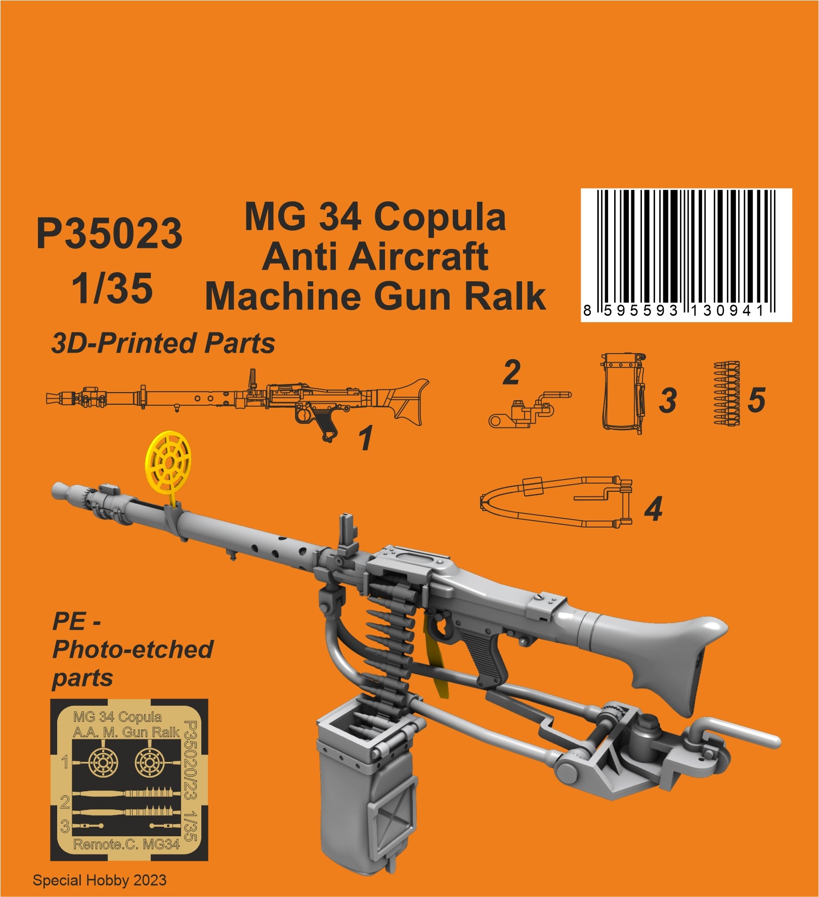 Special Hobby MG 34 Copula Anti Aircraft Machine Gun Rack 1/35