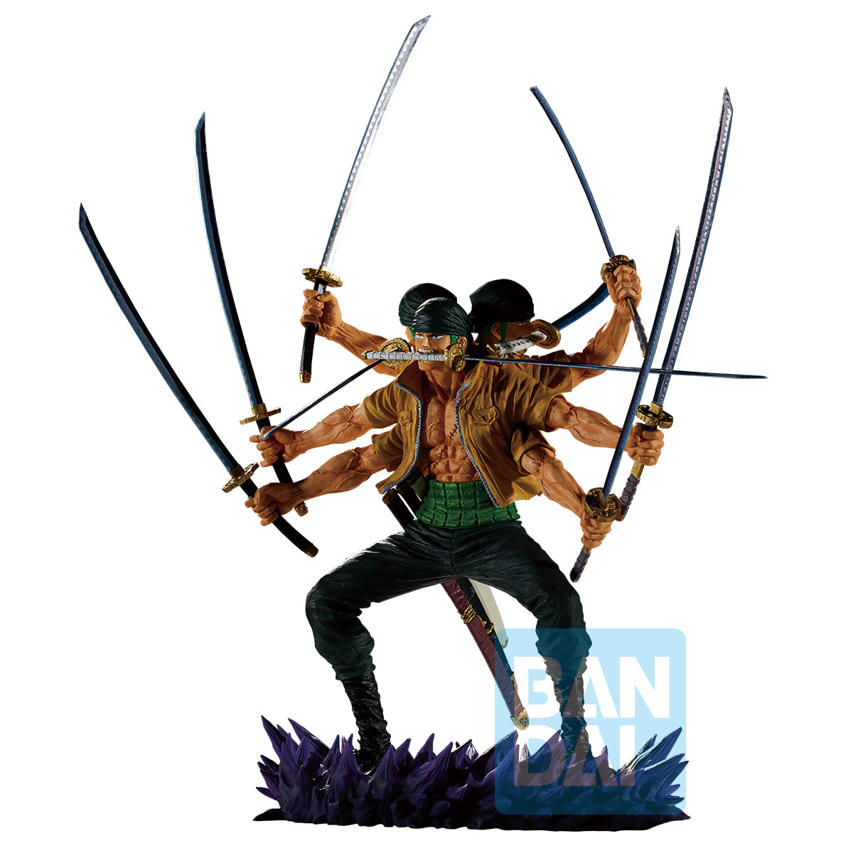 Bandai Ichibansho Figure Roronoa Zoro (Genealogy of Swordsman's Soul) "One Piece"