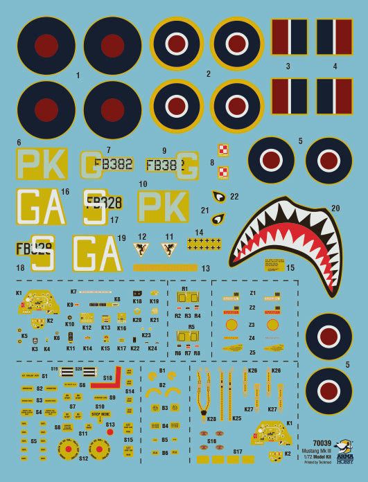 Arma Hobby 1/72 P-51 C Mustang Mk. III Model Kit