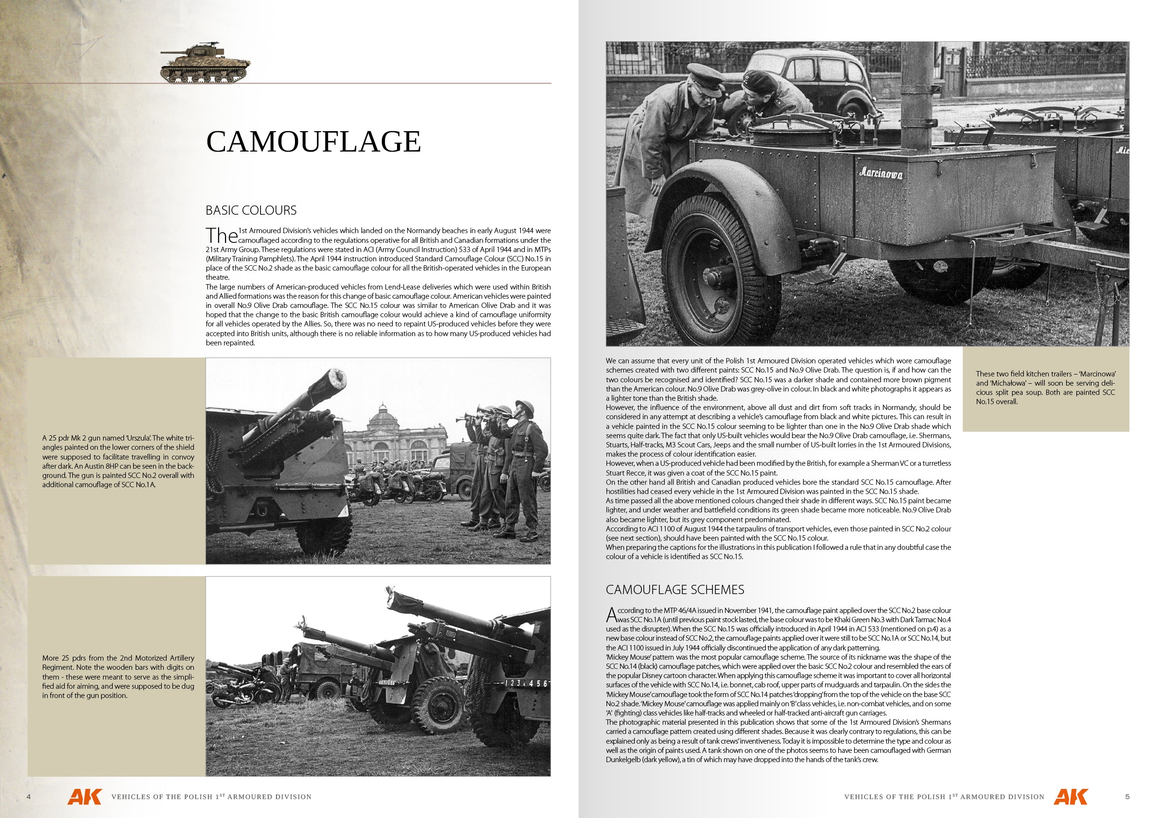 AK Interactive VEHICLES OF THE POLISH 1ST ARMOURED DIVISION (CAMOUFLAGE PROFILE GUIDE) English. 68 pages. Semi-hard cover.