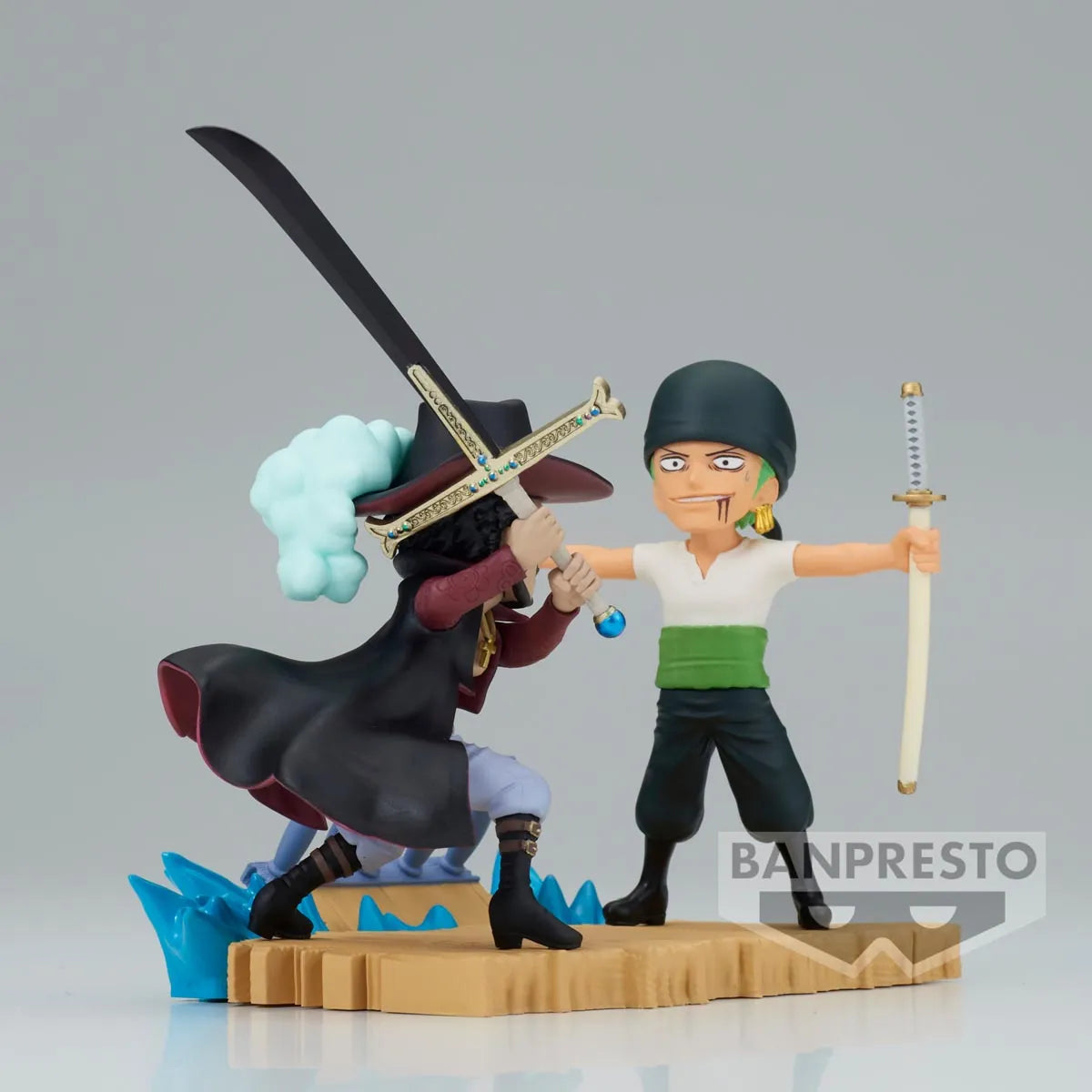 Bandai Spirits X Banpresto World Collectable Figure Log Stories Roronoa Zoro vs Dracule.Mihawk "One Piece"