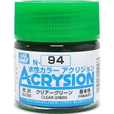 Mr Hobby Acrysion N94 - Clear Green (Gloss/Primary)