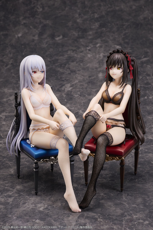 Design COCO Date A Bullet Kurumi Tokisaki & White Queen 1/7 Complete Figure Set | 4595643112389