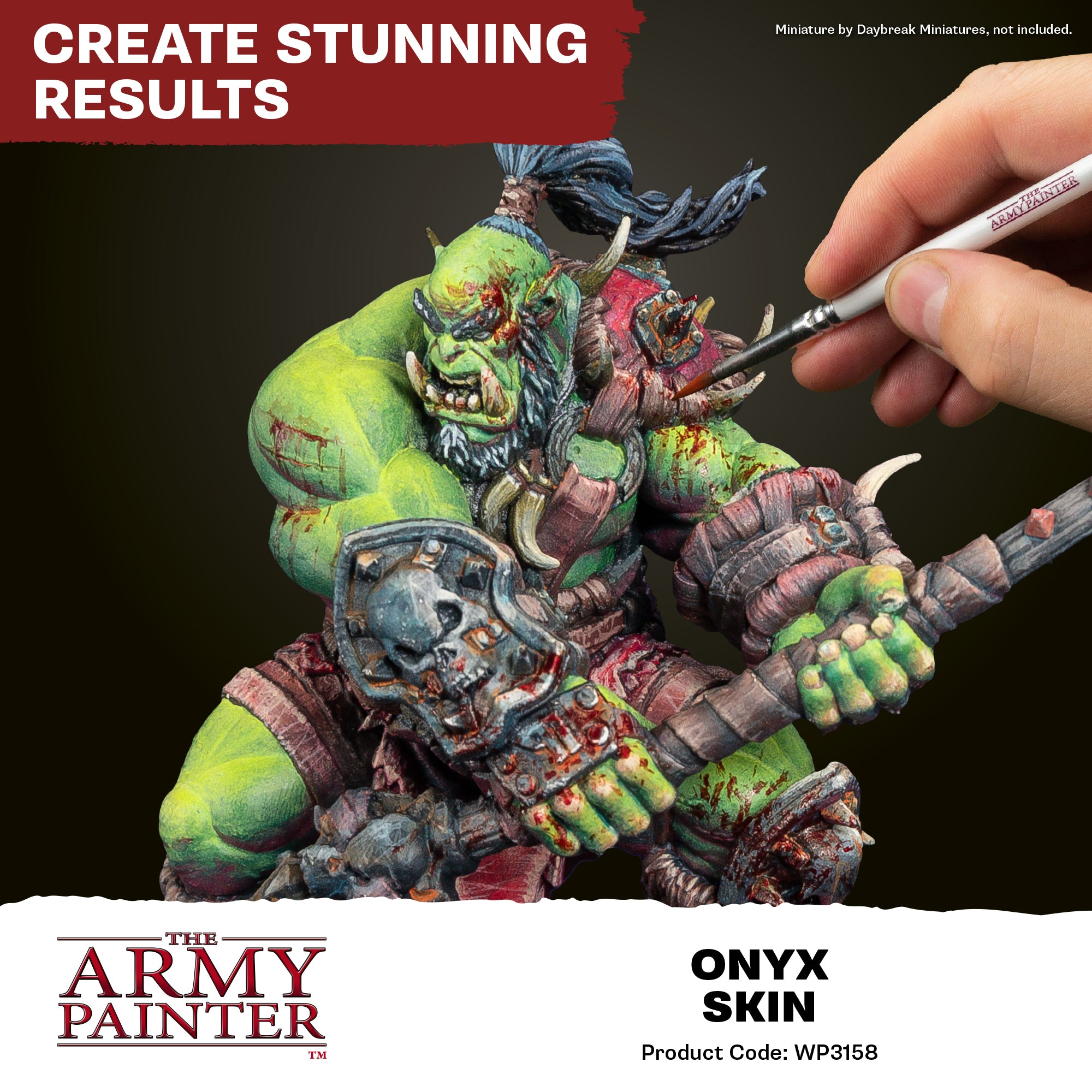 Army Painter Warpaints Fanatic Acrylic, Onyx Skin