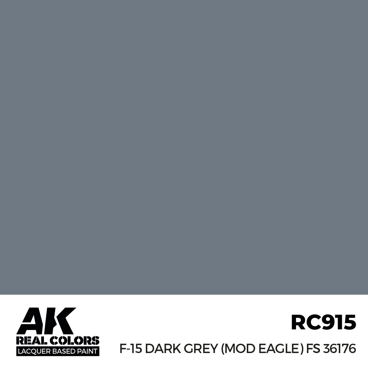 AK Interactive Real Colors F-15 Dark Grey (MOD EAGLE) FS 36176 17 ml. | 8435568336681