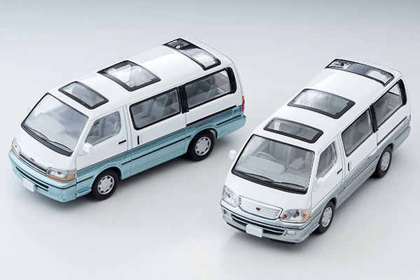 Tomica Limited Vintage NEO 1/64 LV-N216d HiAce Super Custom G White and Silver 2001