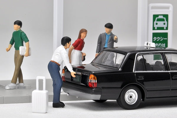 Tomica Limited Vintage Diocolle 64 1/64 #Car Snap 04b Taxi Stop Including Crown Comfort