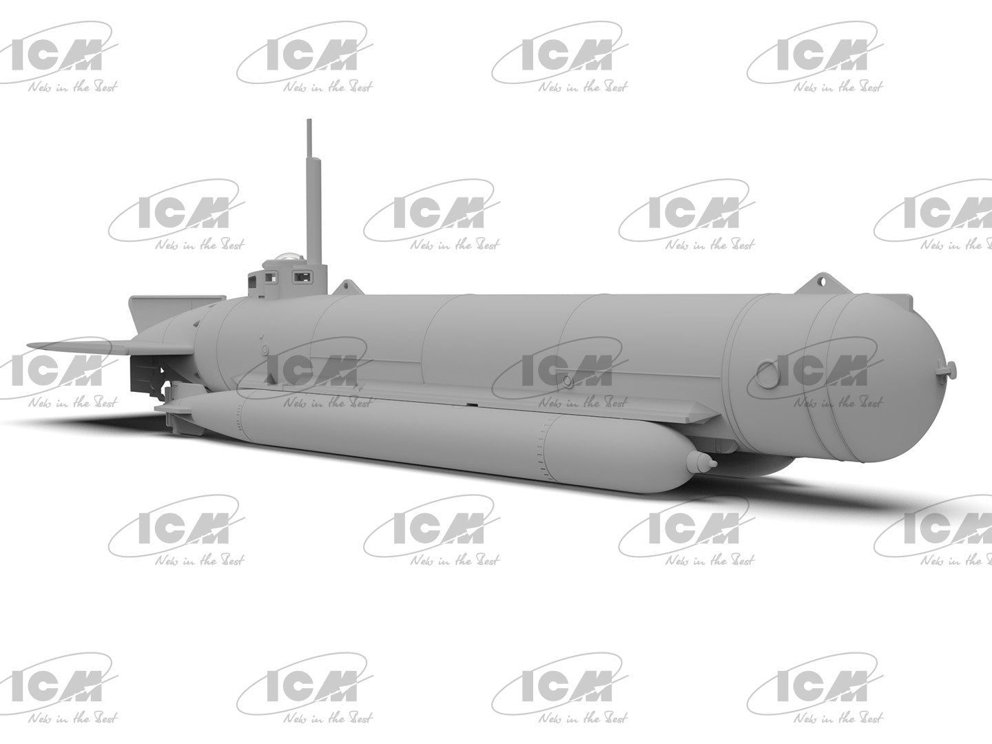 ICM 1/72 U-Boat Type 'Molch', WWII German Midget Submarine (100% new molds)