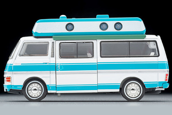 Tomica Limited Vintage NEO 1/64 LV-N312a Nissan Caravan Camper White/Sky Blue 1973