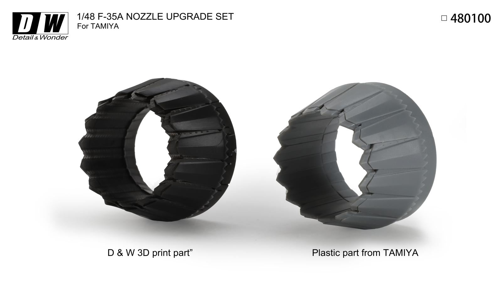 Detail & Wonder Studio 1/48 F-35A Lightning II Nozzles for TAMIYA Kit