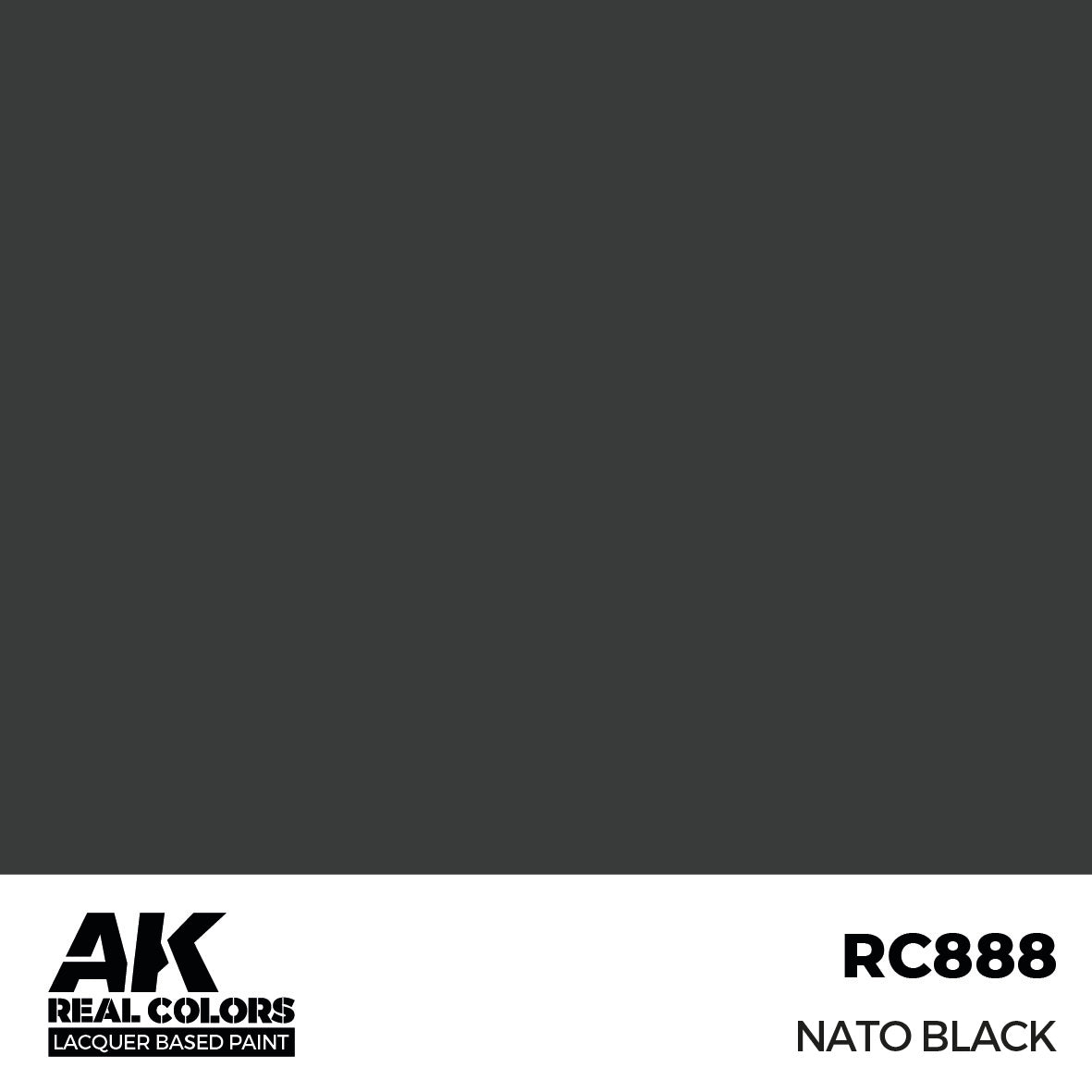 AK Interactive Real Colors NATO Black 17 ml. | 8435568336414