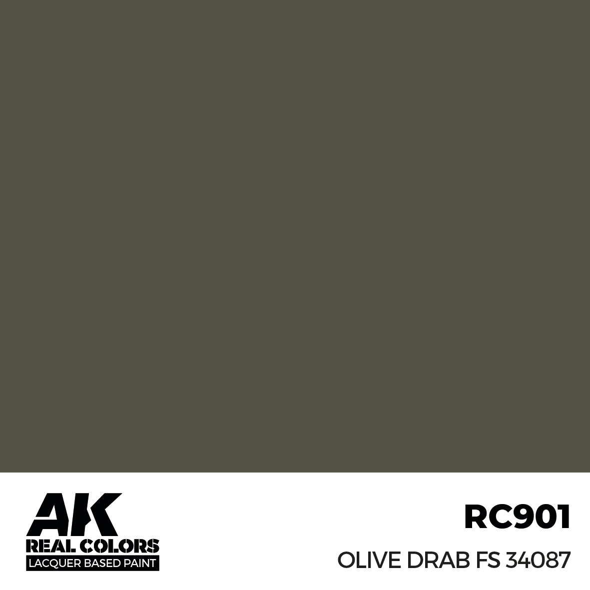 AK Interactive Real Colors Olive Drab FS 34087 17 ml. | 8435568336544