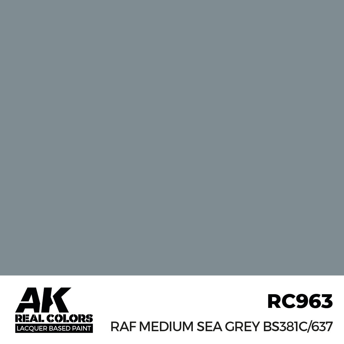 AK Interactive Real Colors RAF Medium Sea Grey BS381C/637 17 ml. | 8435568337169