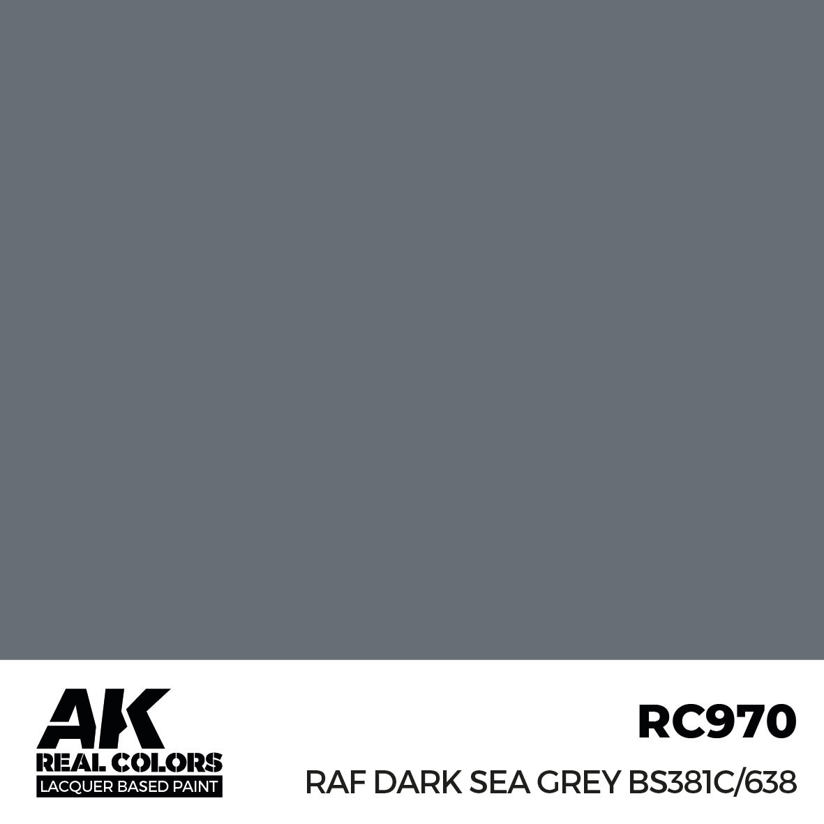 AK Interactive Real Colors RAF Dark Sea Grey BS381C/638 17 ml. | 8435568337237