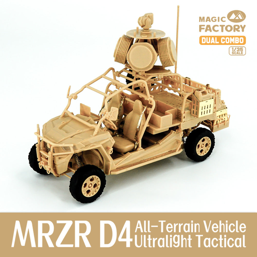 Magic Factory 1/35 MRZR D4 Ultralight Tactical All-Terrain Vehicle (Dual Combo/Two kits in one set)