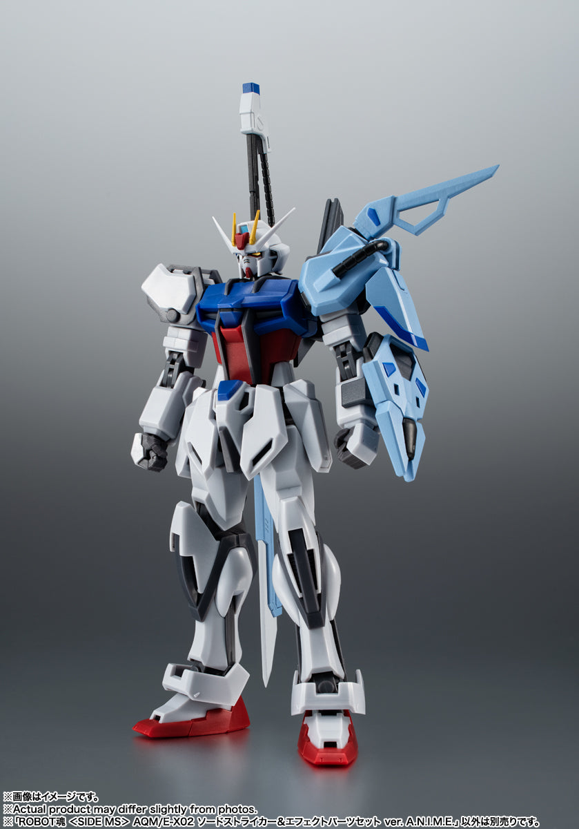 BANDAI Tamashii AQM/E-X02 SWORD STRIKER ＆ EFFECT PARTS SET ver. A.N.I.M.E. "MOBILE SUIT GUNDAM SEED", Bandai Spirits Robot Spirits