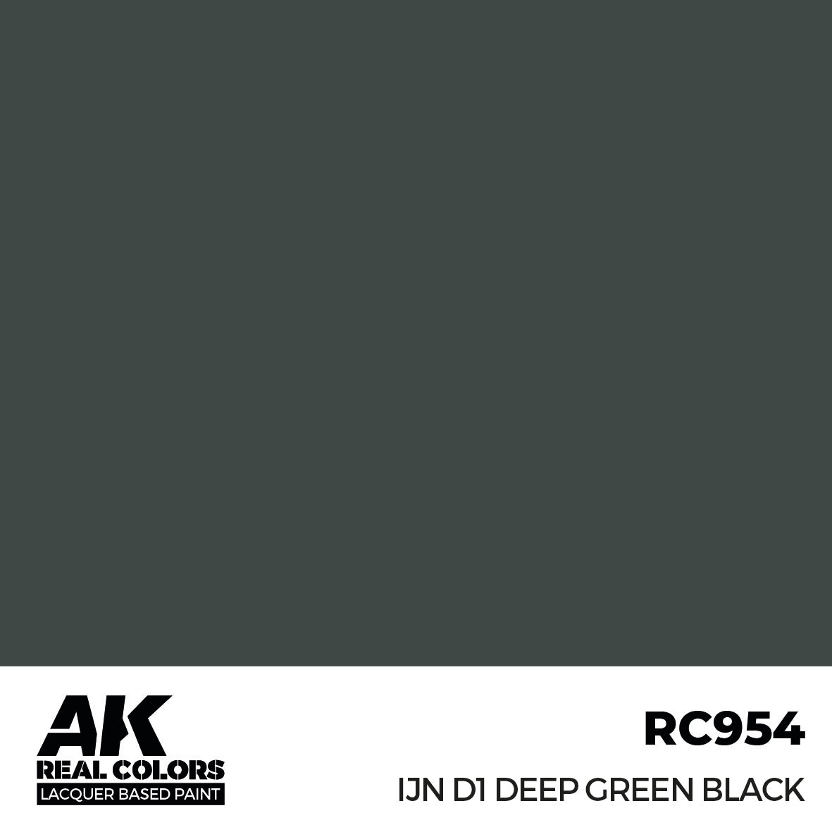 AK Interactive Real Colors IJN D1 Deep Green Black 17 ml. | 8435568337077