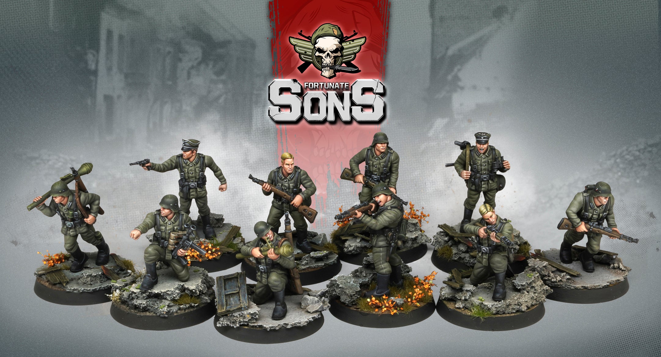 AK Interactive Fortunate Sons Panzergrenadier Division (10 Miniatures)