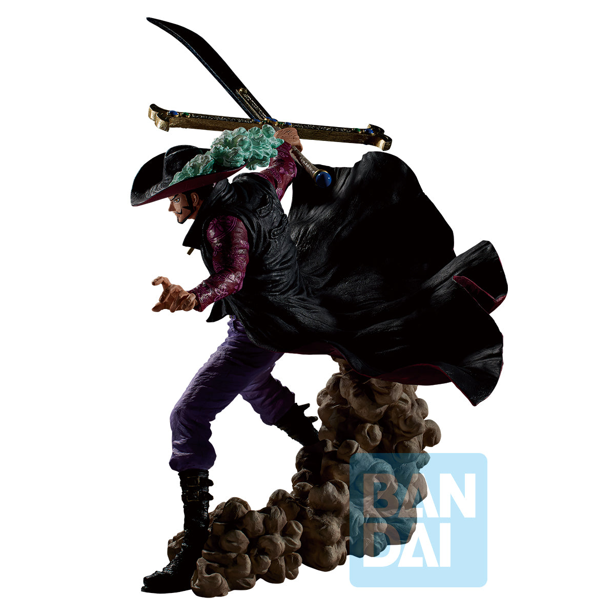 Bandai Ichibansho Figure Dracule Mihawk (Genealogy of Swordsman's Soul) "One Piece"