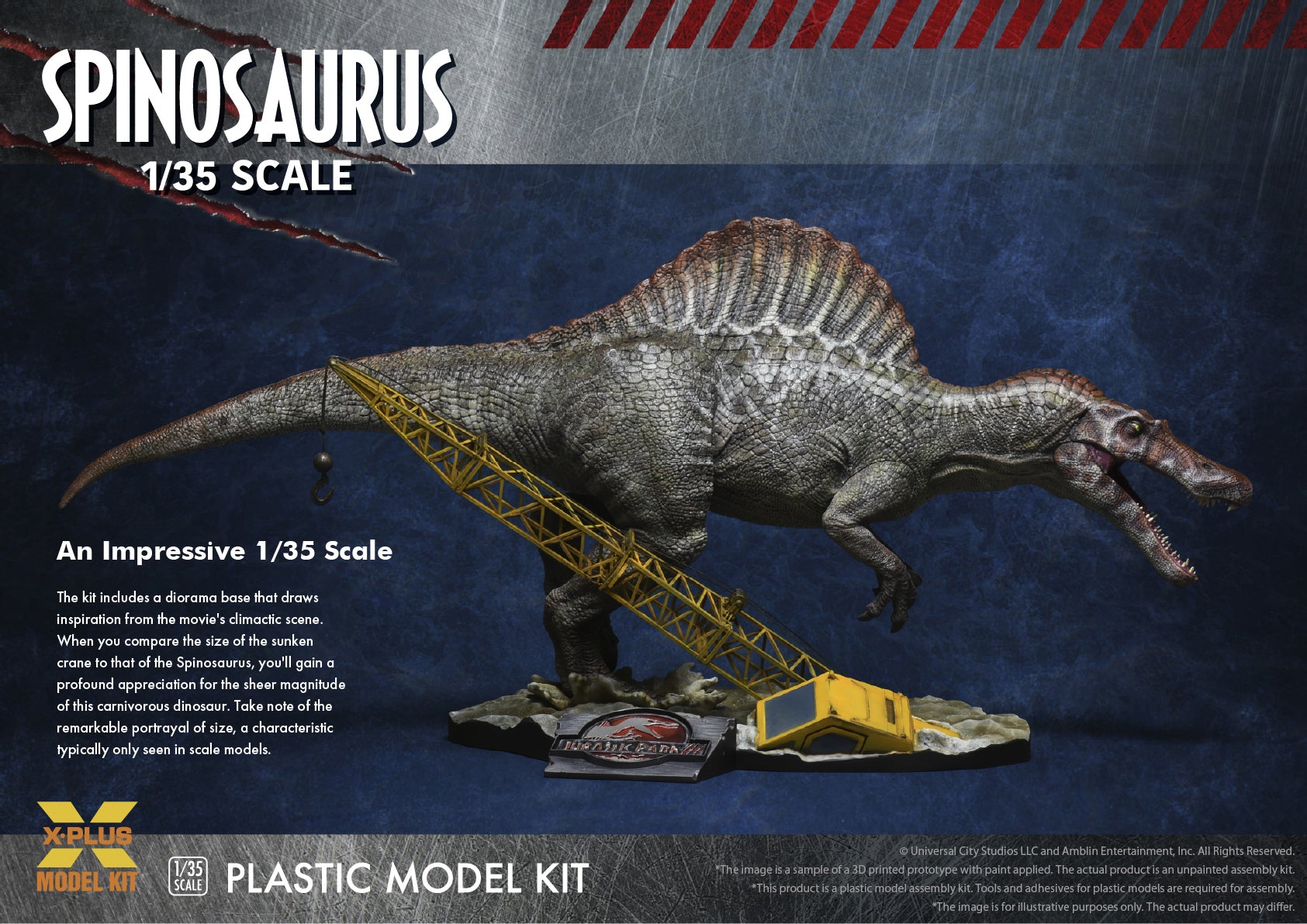 X-Plus 1/35 Jurassic ParkⅢ Spinosaurus