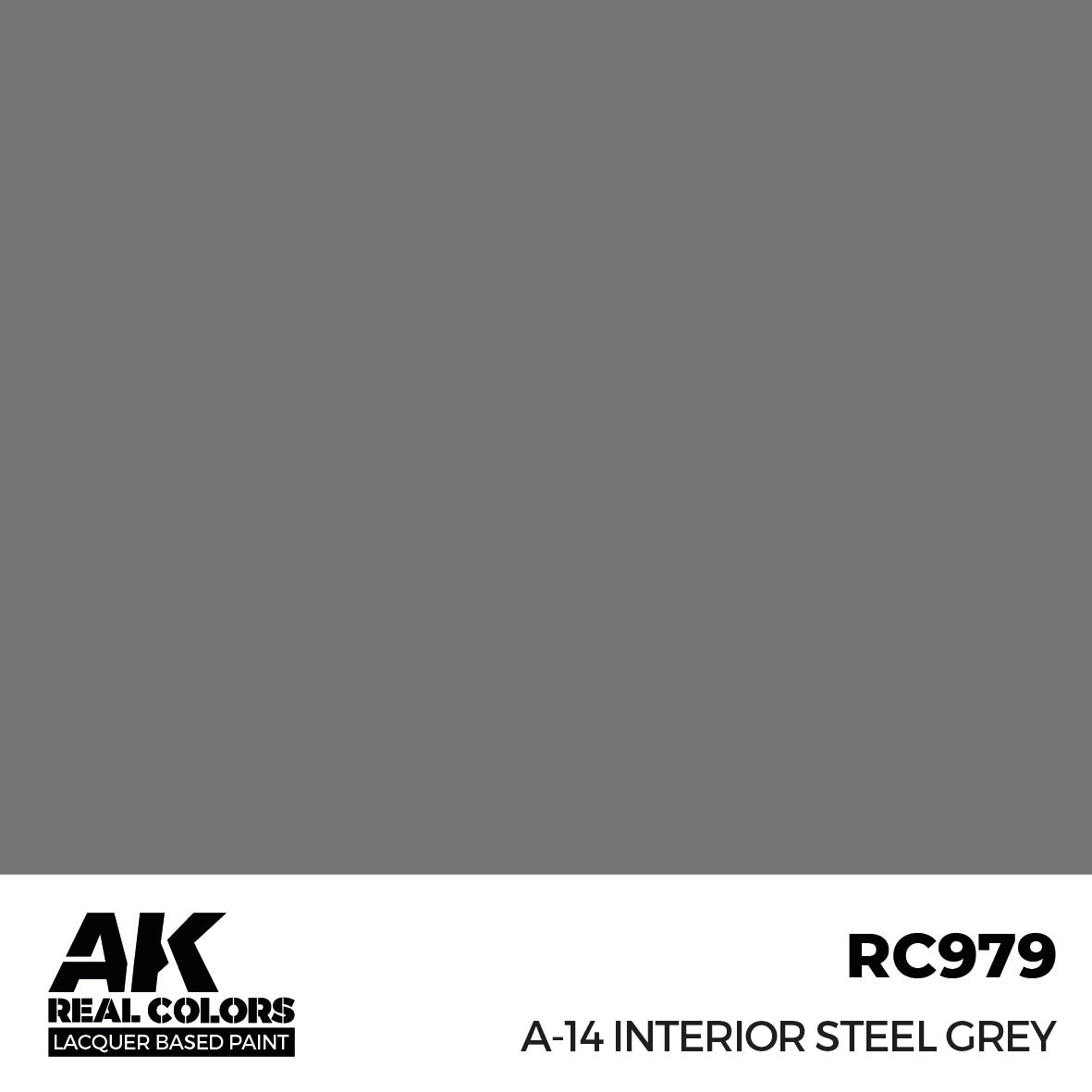 AK Interactive Real Colors A-14 Interior Steel Grey 17 ml. | 8435568337329