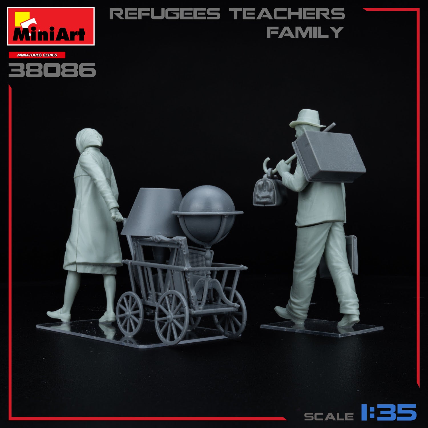 MiniArt 1/35 Refugees Teachers Family