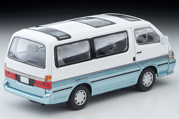 Tomica Limited Vintage NEO 1/64 LV-N208d HiAce Super Custom White and Sky Blue in 90s