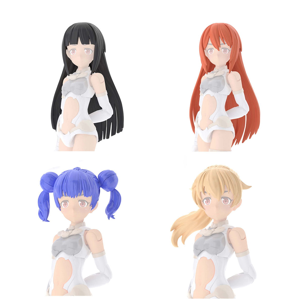 BANDAI Hobby 30MS OPTION HAIR STYLE PARTS Vol.3 All 4 TYPES