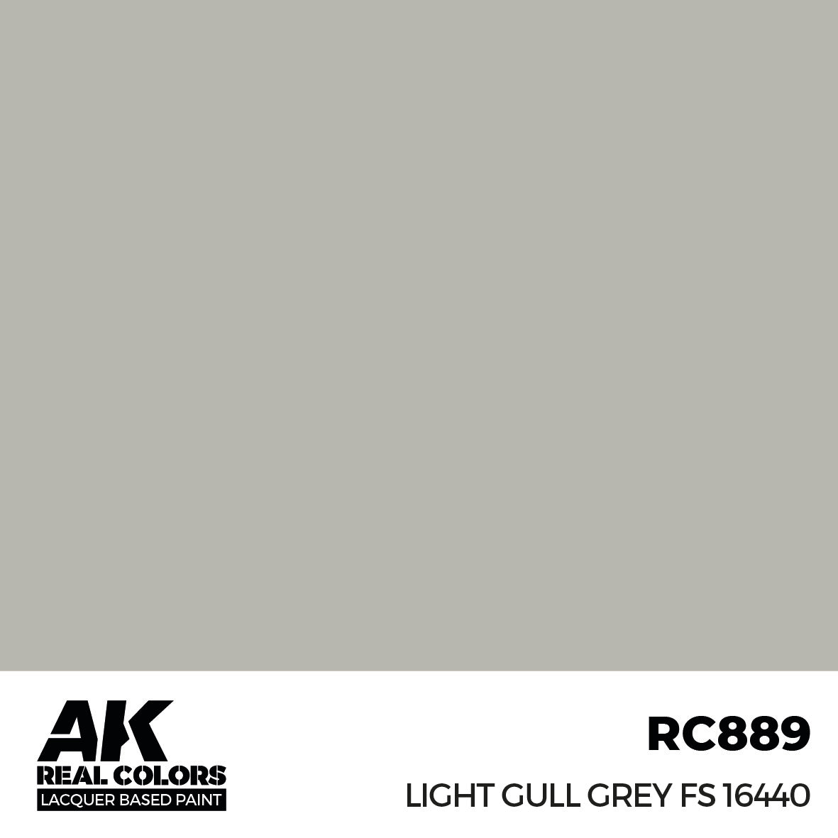 AK Interactive Real Colors Light Gull Grey FS 16440 17 ml. | 8435568336421