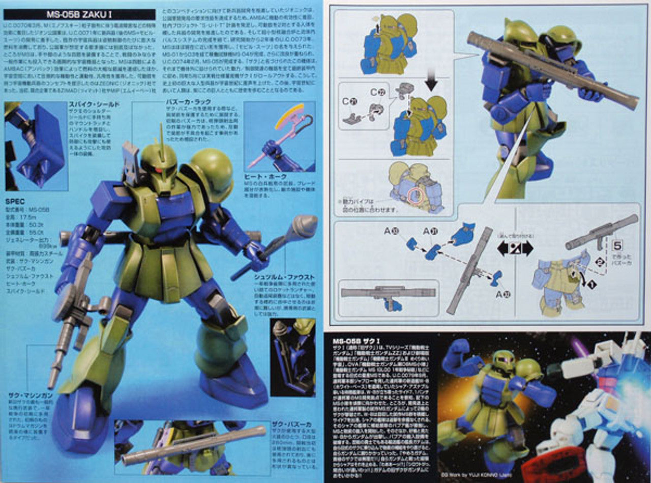 BANDAI Hobby HGUC 1/144 #64 Zaku I