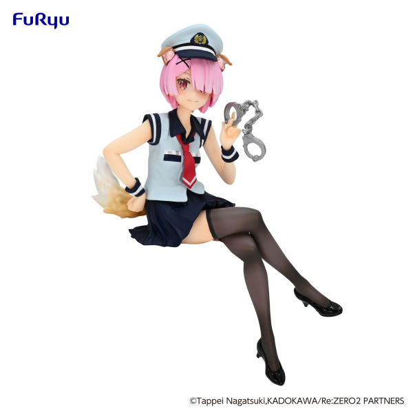 FURYU Corporation Re:ZERO -Starting Life in Another World-　Noodle Stopper Figure -Ram Police Officer Cap with Dog Ears-(4582655070172)(4582655070172)