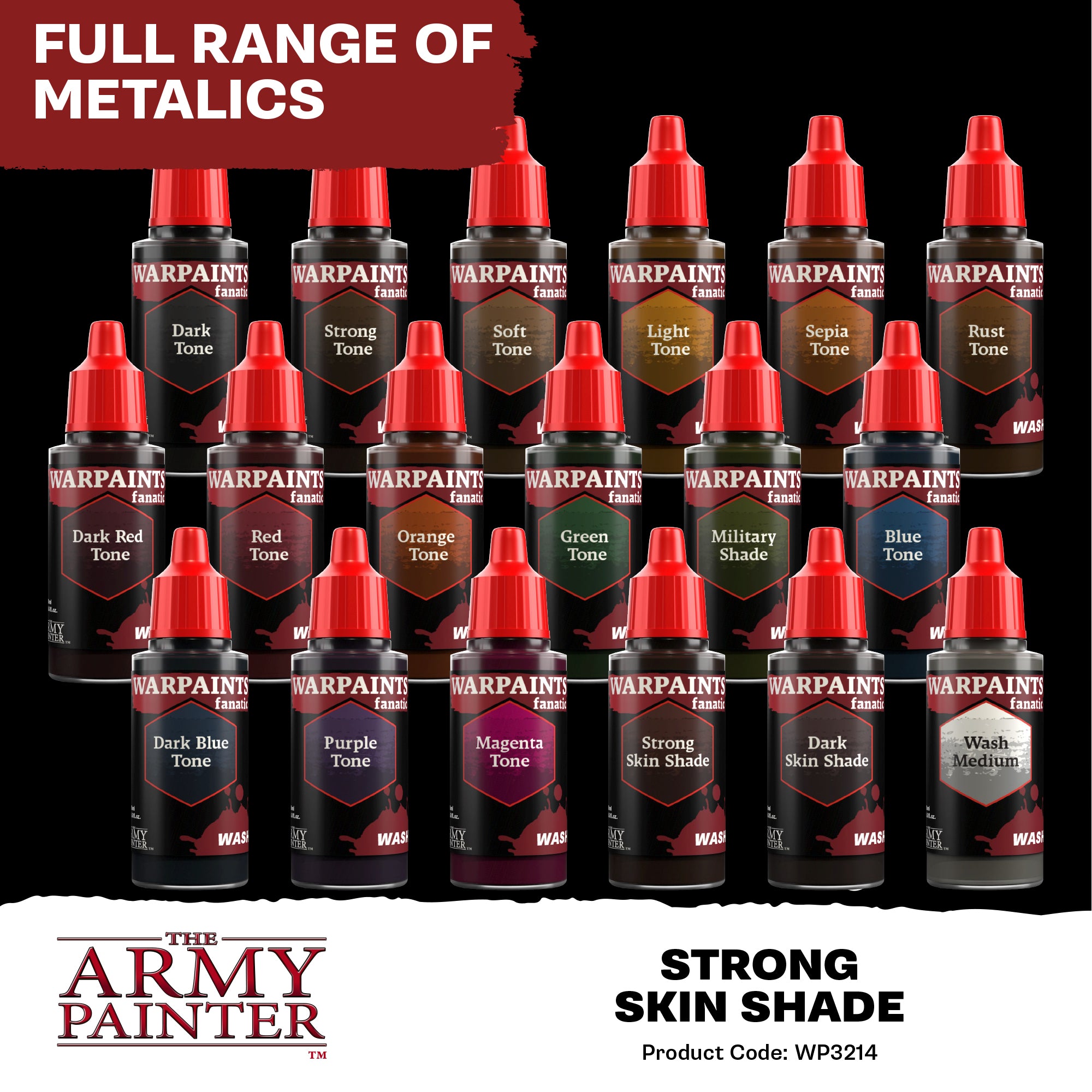 Army Painter Warpaints Fanatic Wash, Strong Skin Shade