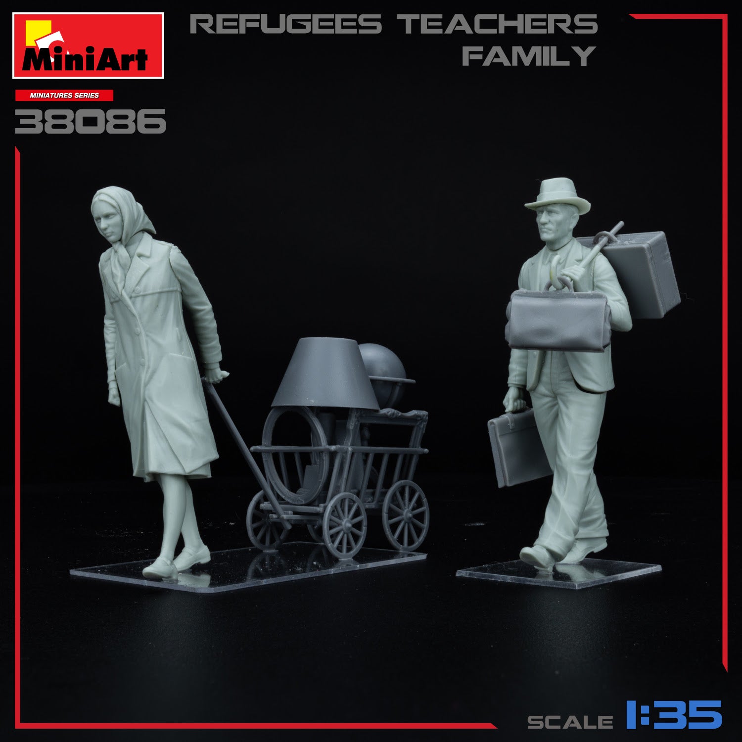 MiniArt 1/35 Refugees Teachers Family