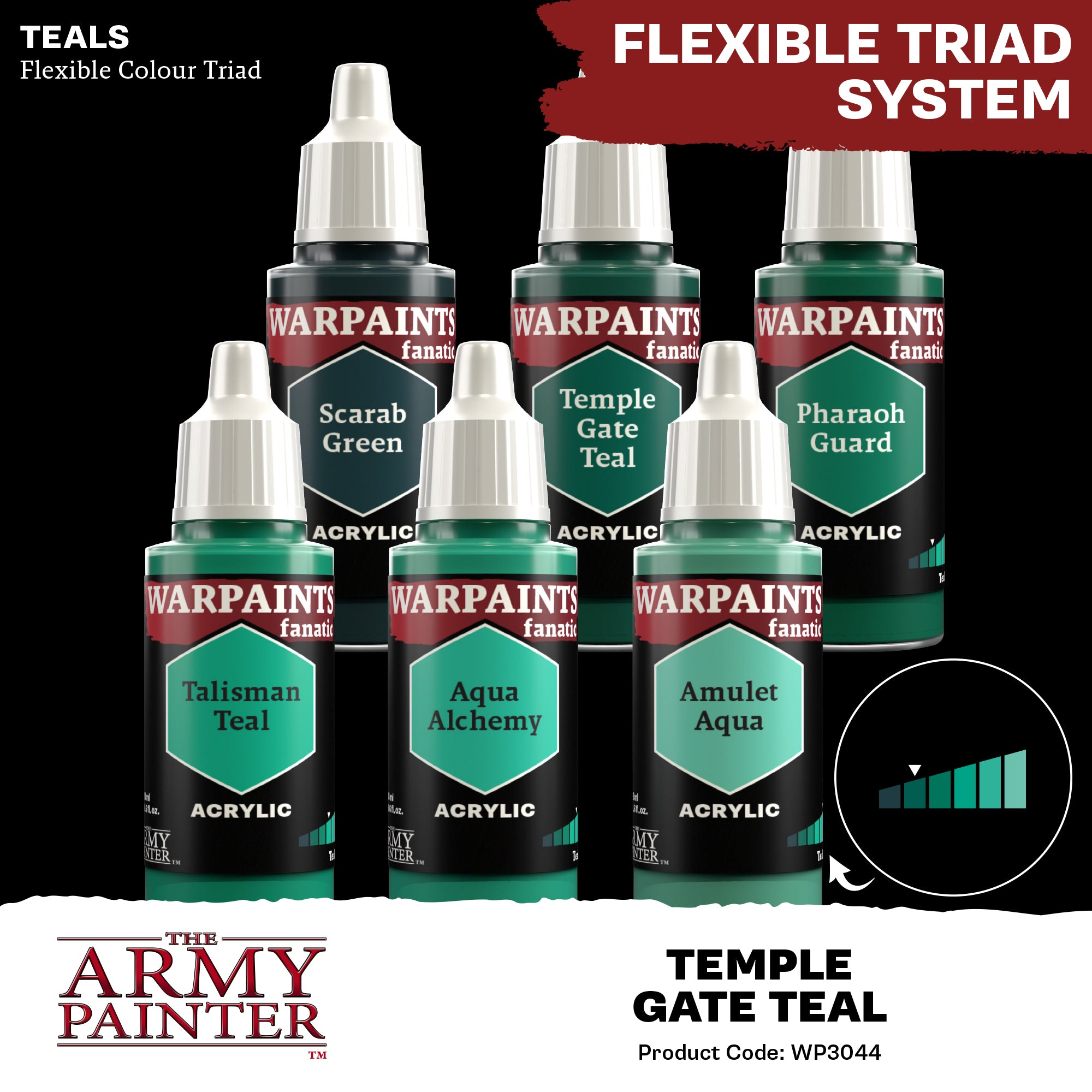 Army Painter Warpaints Fanatic Acrylic, Temple Gate Teal