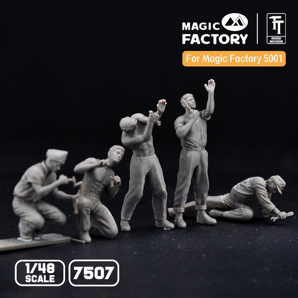 Magic Factory 1/48 Ground Service Crew Set (3D printed)