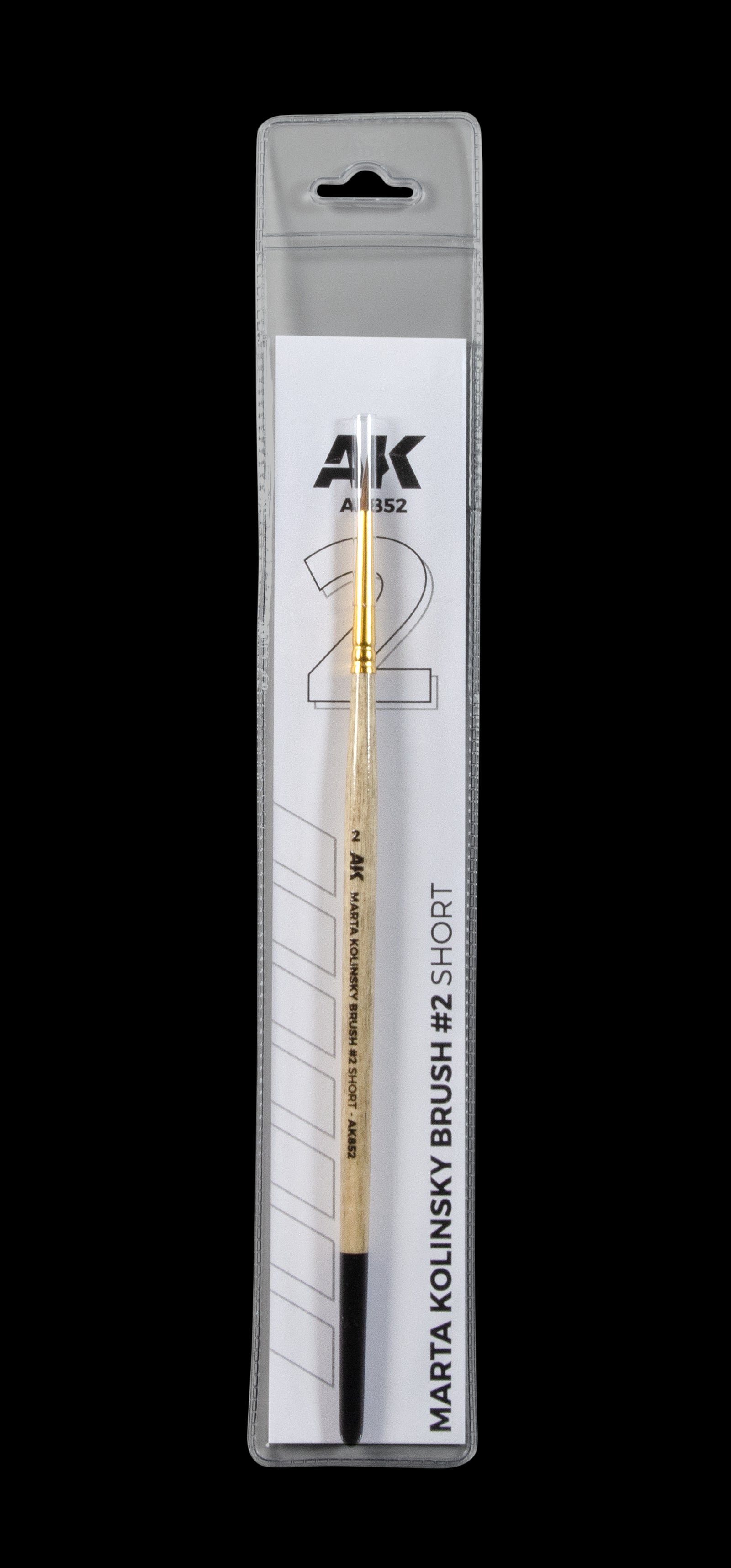 AK Interactive Marta Kolinsky Brush #2 Short