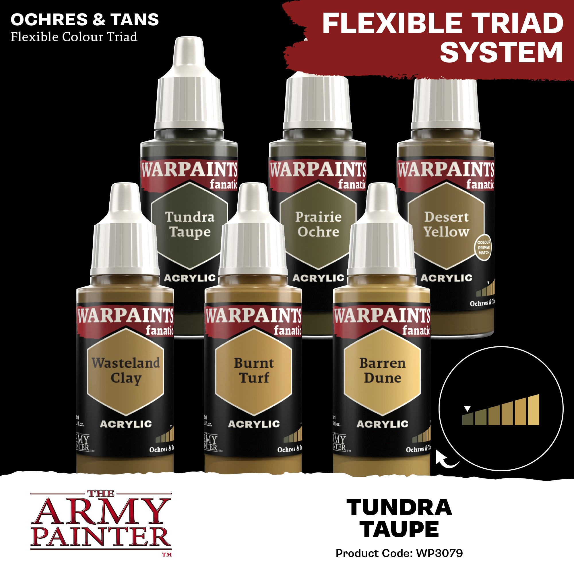 Army Painter Warpaints Fanatic Acrylic, Tundra Taupe