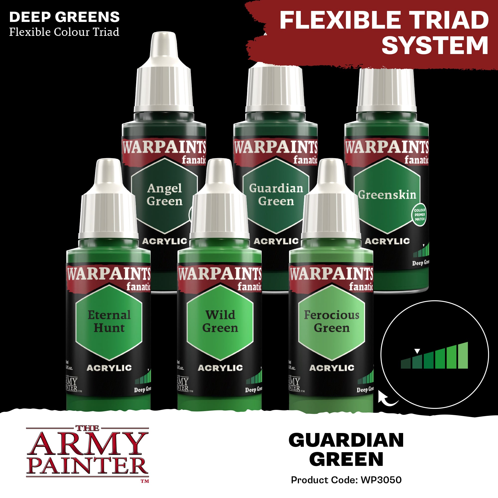 Army Painter Warpaints Fanatic Acrylic, Guardian Green