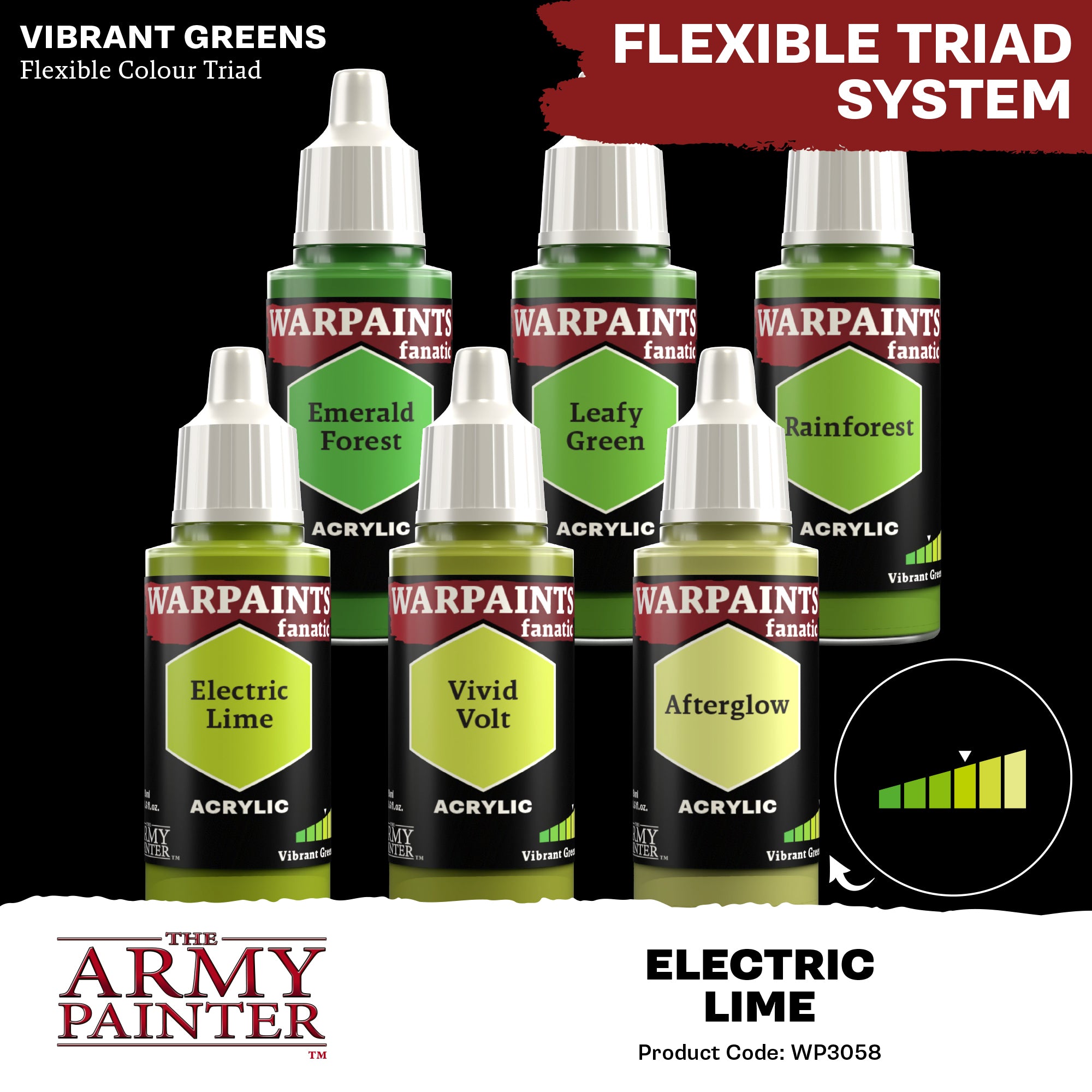 Army Painter Warpaints Fanatic Acrylic, Electric Lime