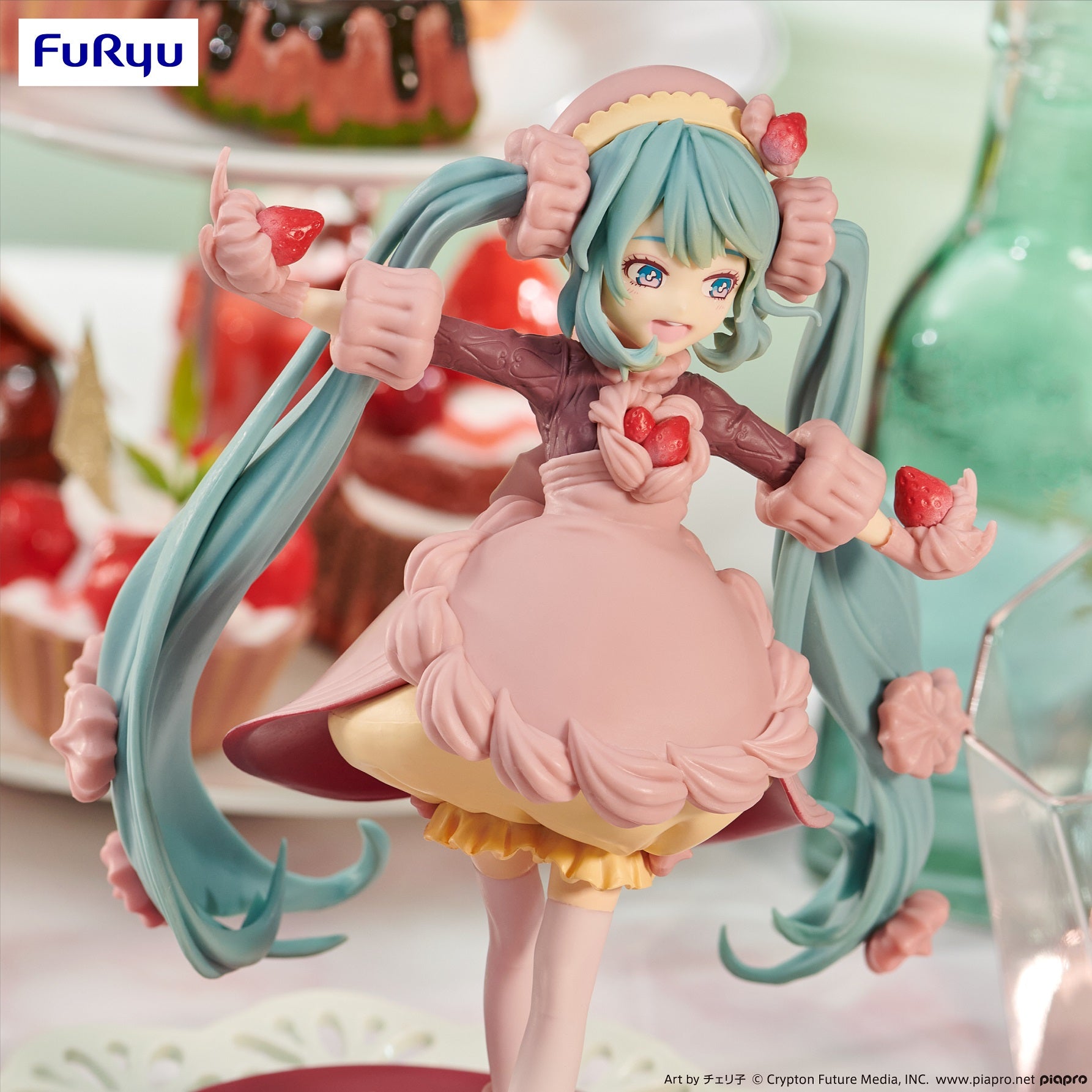 FURYU Corporation Hatsune Miku　SweetSweets Series Figure -Strawberry Chocolate Short-(re-run)