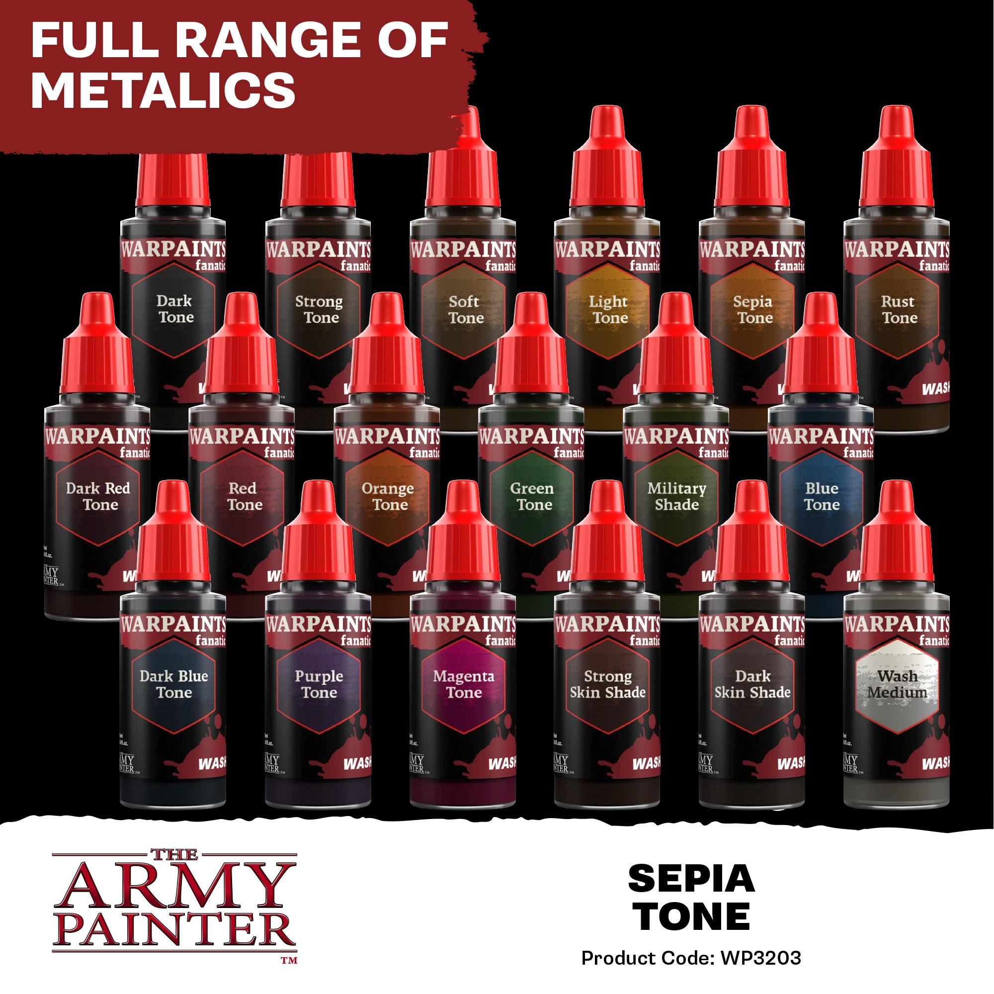 Army Painter Warpaints Fanatic Wash, Sepia Tone