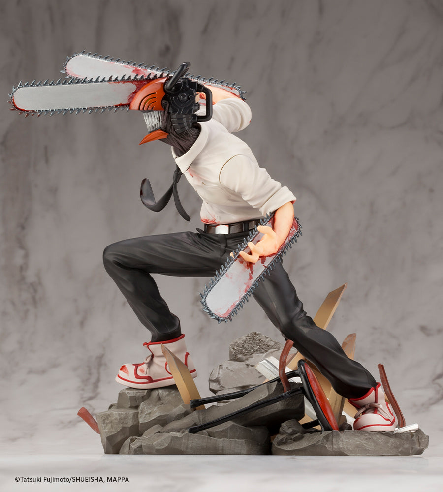 Kotobukiya 1/8 Chainsaw Man Series ARTFX J Chainsaw Man, Pre-Painted PVC Statue