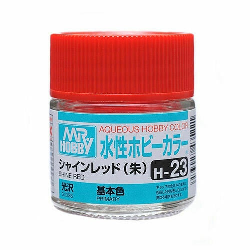 Mr Hobby AQUEOUS HOBBY COLOR - H23 GLOSS SHINE RED (PRIMARY)