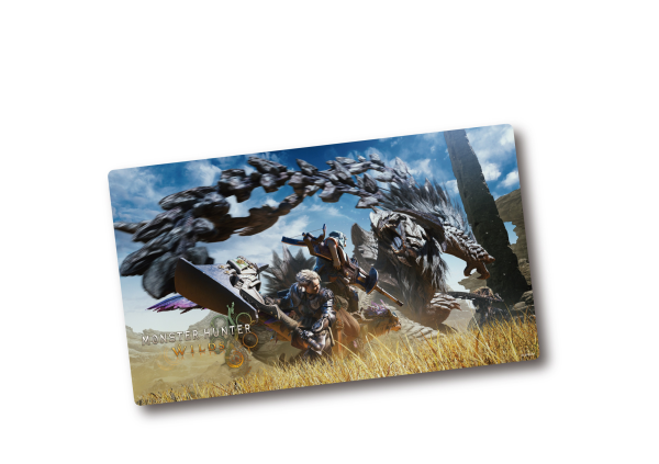 CAPCOM MONSTER HUNTER WILDS Desk Mat Package visual | 4976219131698