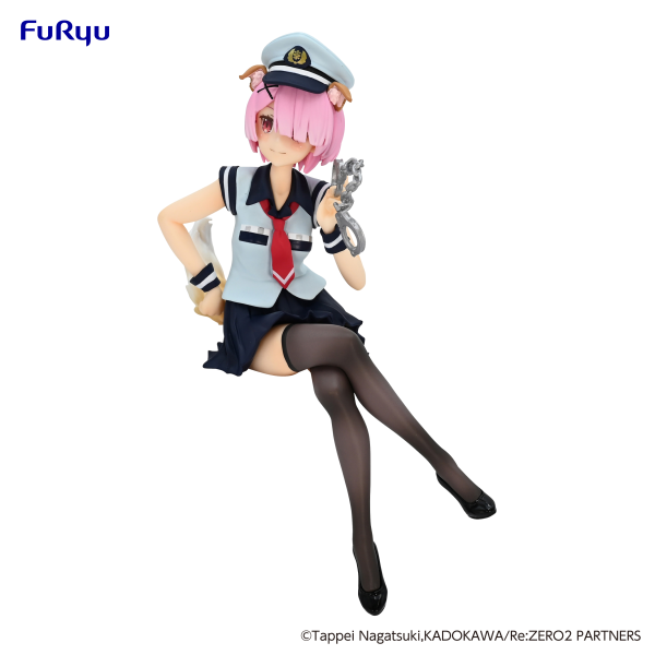 FURYU Corporation Re:ZERO -Starting Life in Another World-　Noodle Stopper Figure -Ram Police Officer Cap with Dog Ears-(4582655070172)(4582655070172)