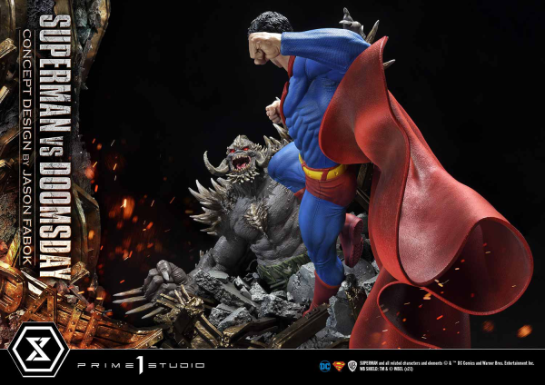 Prime 1 Studio Ultimate Museum Masterline Superman (Comics) Superman VS Doomsday (Concept By Jason Fabok)(4580708034157)(4580708034157)